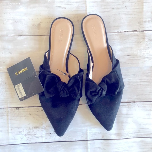 Forever 21 Shoes - Bow mules